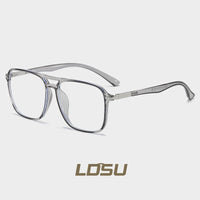 Trendy Polygonal TR Blue Light Blocking Glasses Frame