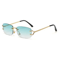 Gold with Turquoise Gradient Lenses angle
