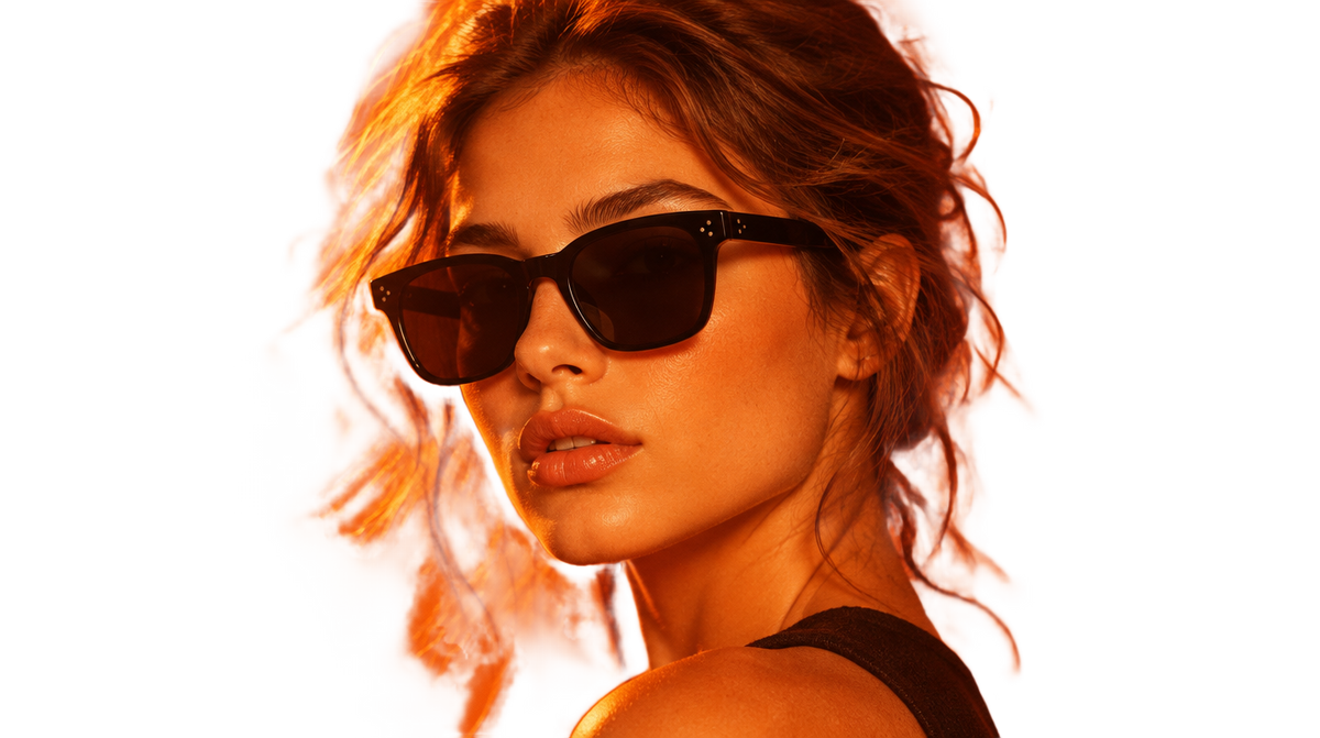 Model wearing AFTERHOURS sunglasses
