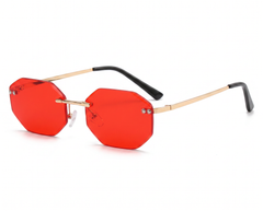 Gold with Red Lenses angle