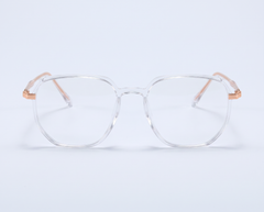 Clear with Rose gold front
