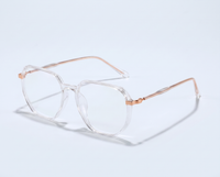 Clear with Rose gold angle