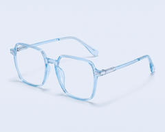 Transparent blue angle