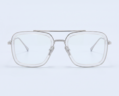 Clear and Silver front