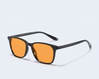 Matte Black with Amber Lenses angle