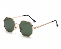 Gold with Dark Green Lenses angle