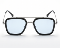 Silver with Blue Lenses front