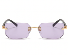 Gold with Light Purple Lenses front
