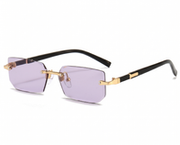 Gold with Light Purple Lenses angle