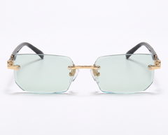 Gold with Green Lenses front