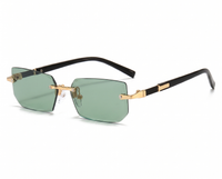 Gold with Green Lenses angle