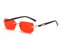 Gold with Red Lenses angle