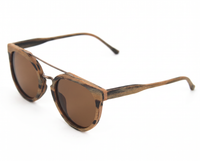 Woodgrain with Brown Lenses angle