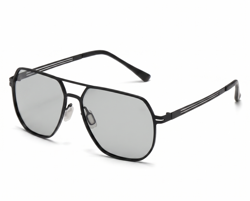 Black with Gray Lenses angle