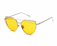 Silver with Yellow Lenses angle