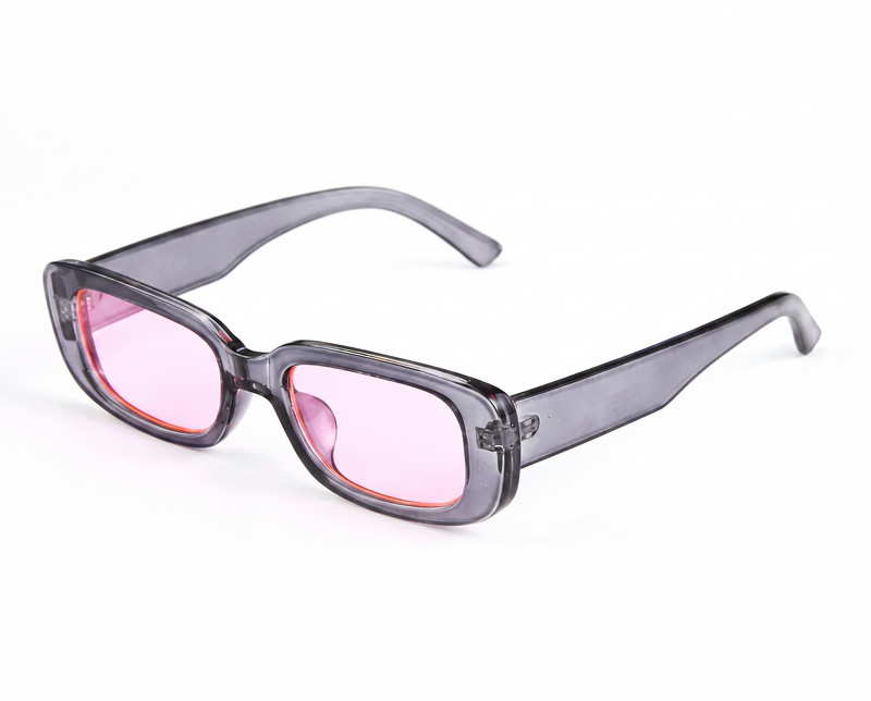 Grey with Pink Lenses angle