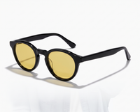 Black with Yellow Tinted Lenses angle