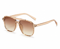 Transparent Tan with Cream Gradient Lenses angle