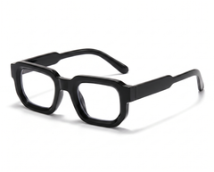 Black with Clear Lenses angle