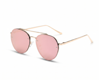Gold with Pink Lenses angle