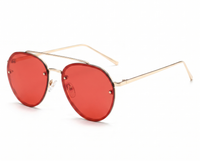 Gold with Red Lenses angle