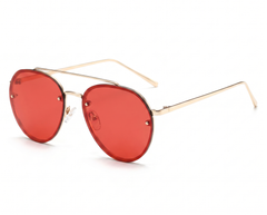 Gold with Red Lenses angle