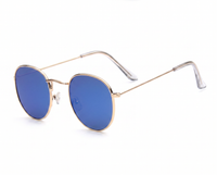 Gold with Blue Lenses angle