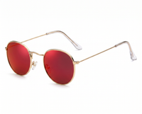 Gold with Red Lenses angle