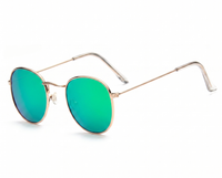 Gold with Green Lenses angle