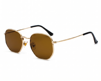 Gold with Brown Lenses