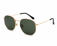 Gold with Dark Green Lenses