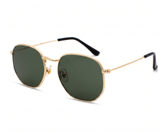 Gold with Dark Green Lenses