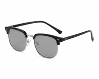 Black with Gray Tinted Photochromic Lenses front