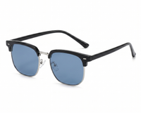 Black with Amber Blue Tinted Photochromic Lenses front