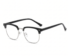 Black with Amber Blue Tinted Photochromic Lenses angle