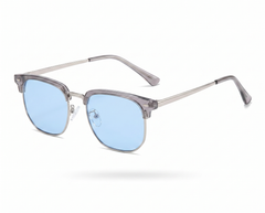 Transparent Gray with Blue Tinted Photochromic Lenses front