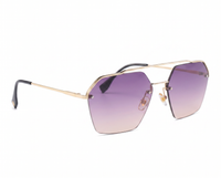 Gold with Purple Gradient Lenses front