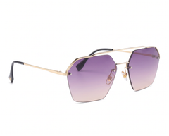 Gold with Purple Gradient Lenses front