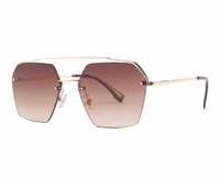 Gold with Brown Gradient Lenses front