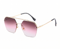 Gold with Pink Gradient Lenses front