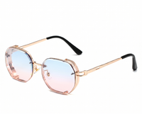 Gold with Blue/Pink Gradient Lenses front