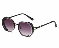 Black with Tinted Gradient Lenses front