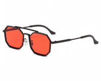 Black with Red Lenses front