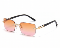 Gold with Sunset Gradient Lenses angle
