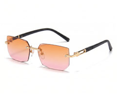 Gold with Sunset Gradient Lenses angle