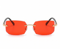 Gold with Red Lenses front