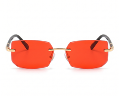 Gold with Red Lenses front